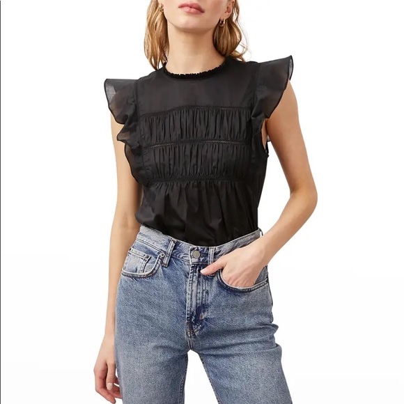 NWOT Rails Filomena Blouse Black - L - Picture 2 of 11